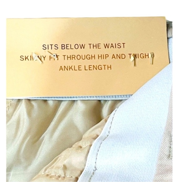 GIBSON LATIMER Women’s Pants, sits below waist, skinny fit, Khaki Color, Size 8 - Picture 7 of 12